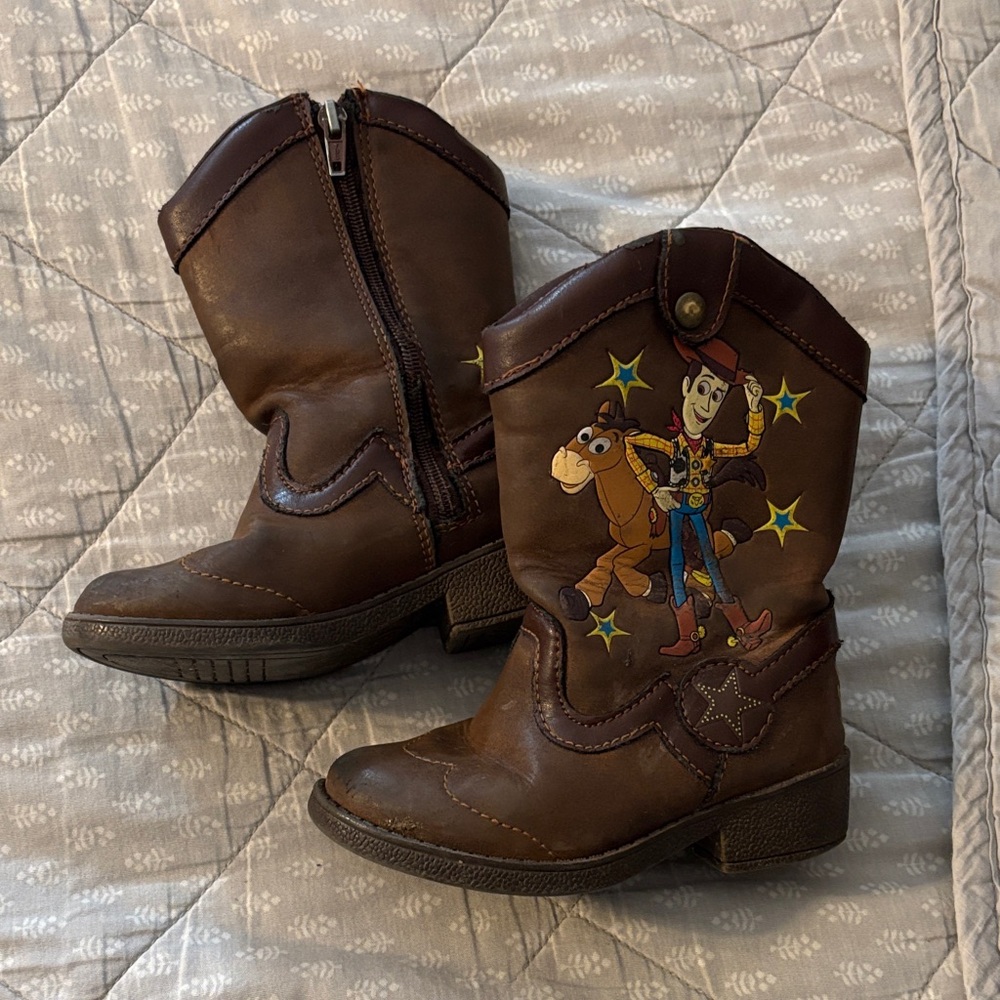 Disney Brown Kids Boots with Woody Design